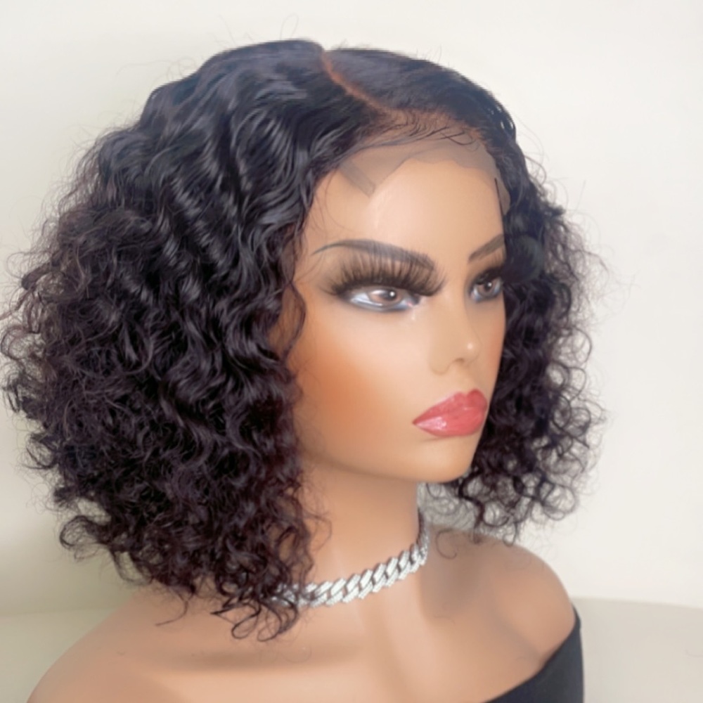 CURLY BOB CLOSURE WIG